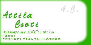 attila csoti business card